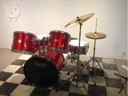 PoulaTo: Πωλούνται Drums GRANITE σχεδόν αμεταχείριστα